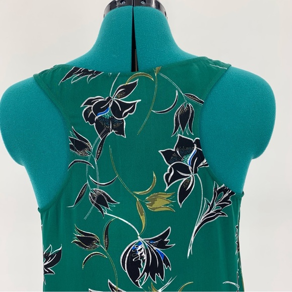 Cabi NWT Zoe Top # 3276 Green Wildflower Print Peplum Hem Tank Style Top, Medium - Picture 8 of 16